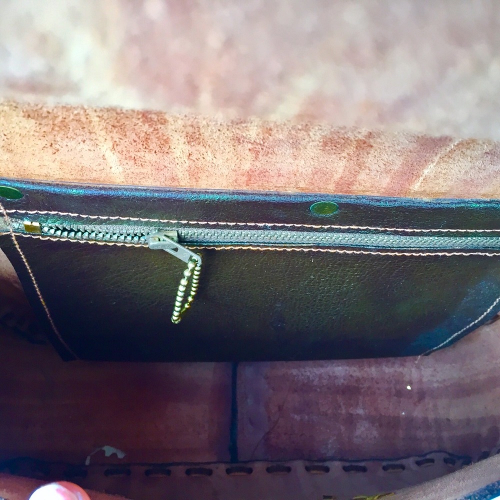 Mexican leather shoulder bag - Picture 4 of 4